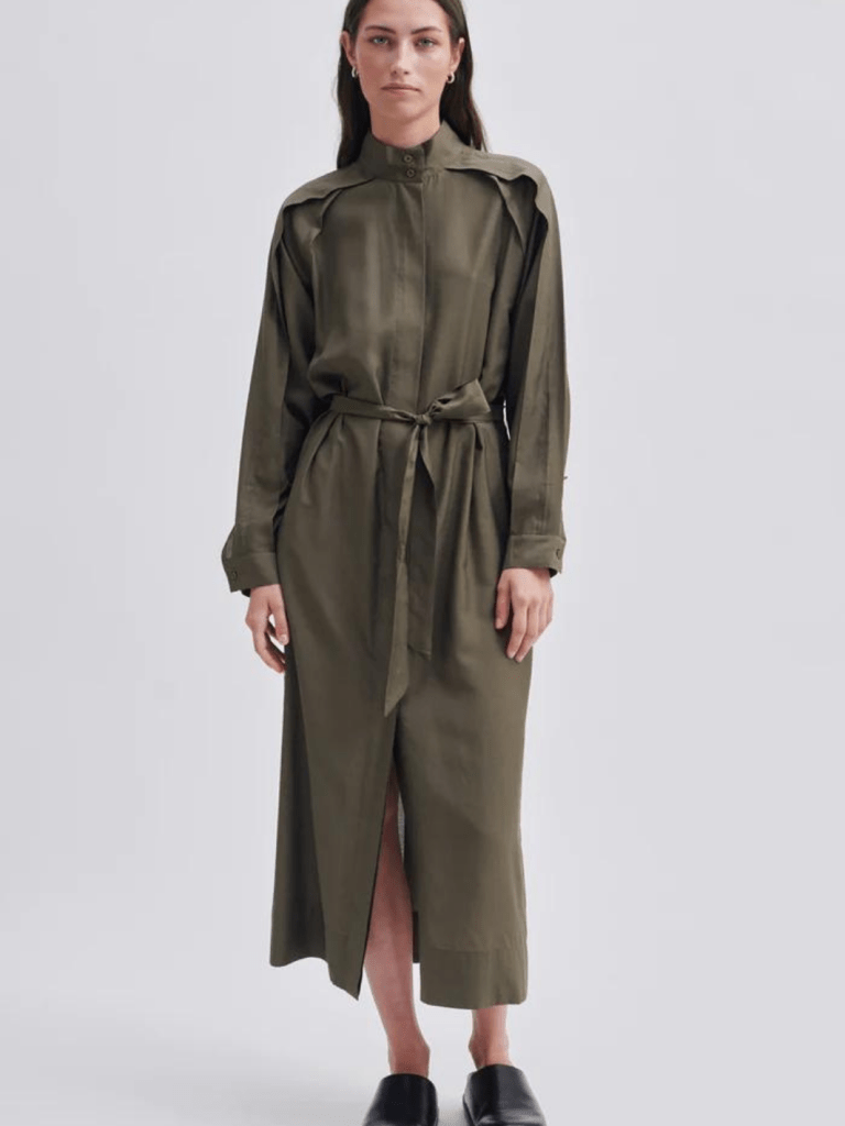 Armygrøn Grøn Second Female Mazar Kjole – saleshoppen.dk