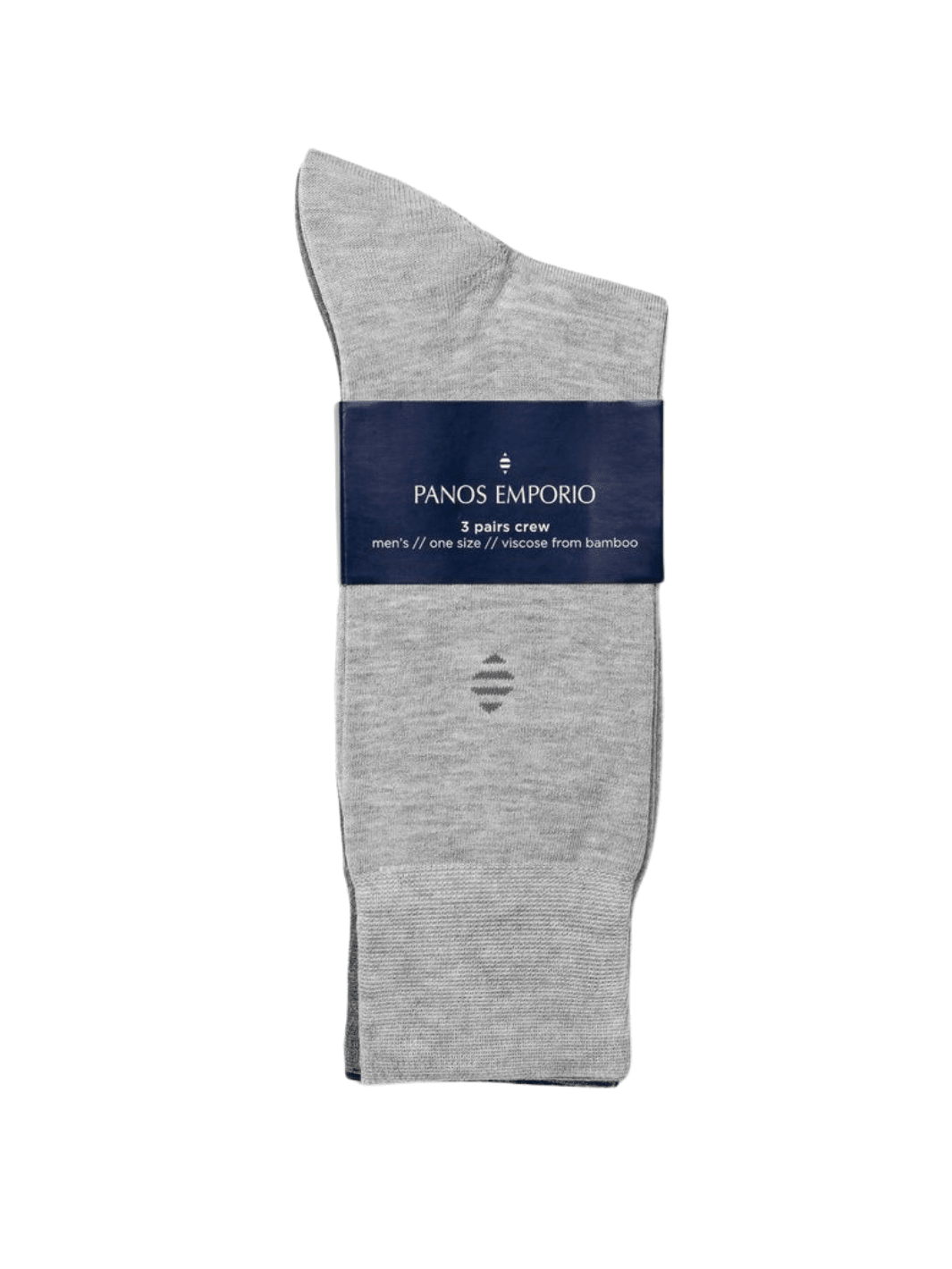 3-Pack Grå Panos Emporio Bambus Strømper 40 - 46 ONE SIZE Panos Emporio