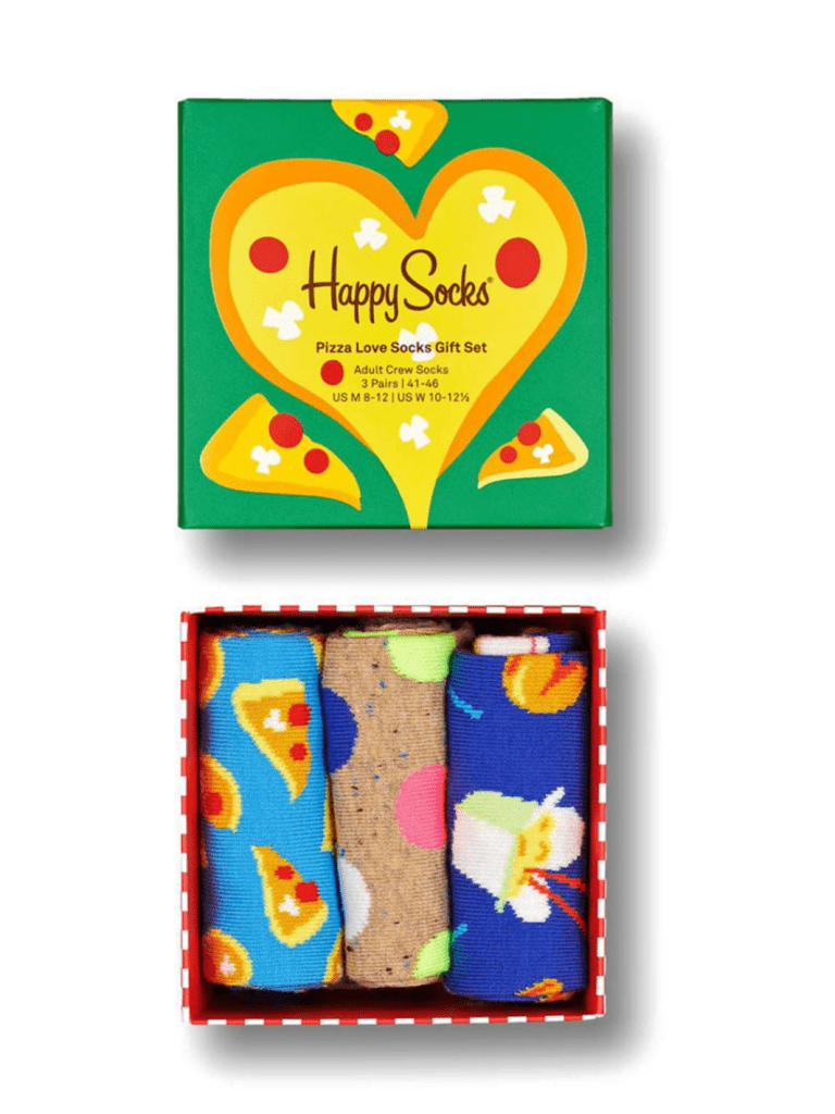 3 - Pack Happy Socks Love Pizza Sok 41 - 46 Happy Socks