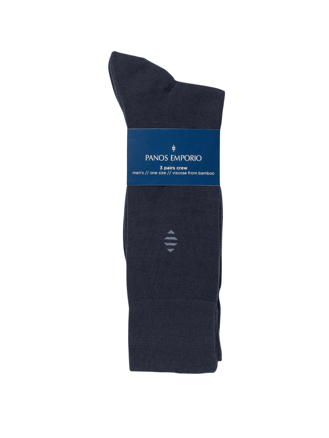 3-Pack Mørkeblå Panos Emporio Bambus Strømper Til Herrer 40 - 46 ONE SIZE Panos Emporio