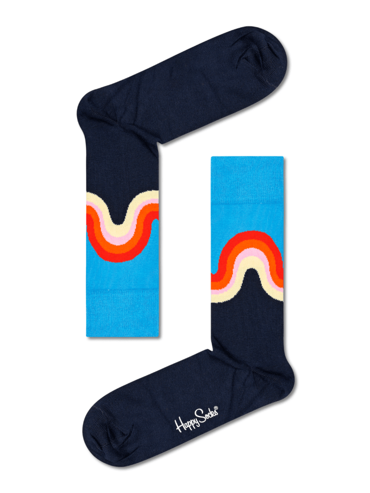 4 - Pack Happy Socks Gaveæske I Blå Farver 36 - 40 Happy Socks
