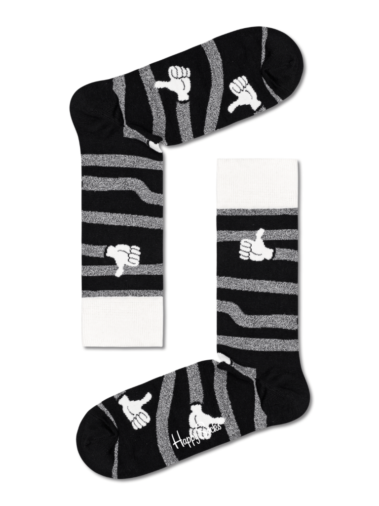 4 - Pack Happy Socks Sort/Hvid Gaveæske Til Hende 36 - 40 Happy Socks