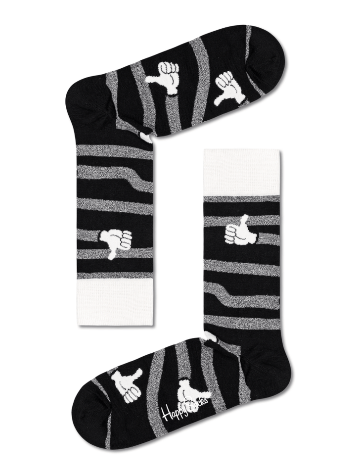 4 - Pack Happy Socks Sort/Hvid Gaveæske Til Hende 36 - 40 Happy Socks