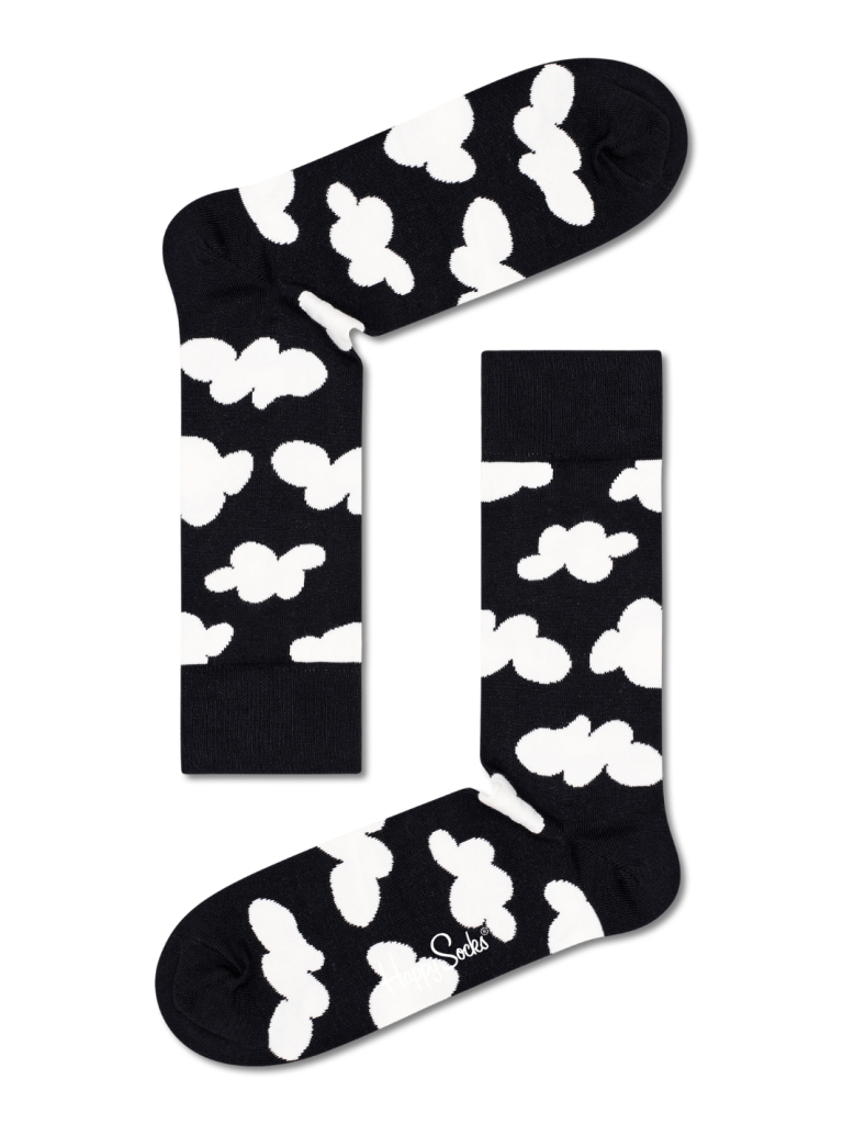 4 - Pack Happy Socks Sort/Hvid Gaveæske Til Hende 36 - 40 Happy Socks