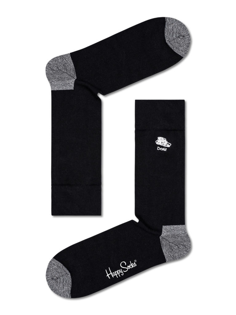 4 - Pack Happy Socks Sort/Hvid Gaveæske Til Hende 36 - 40 Happy Socks