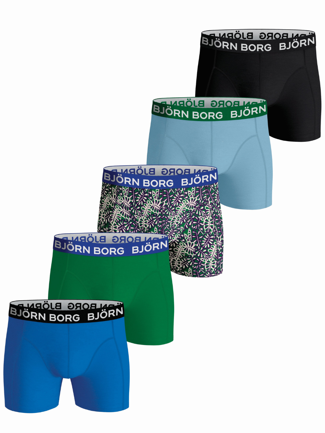 5-pack Grøn Björn Borg Core Boxer Shorts
