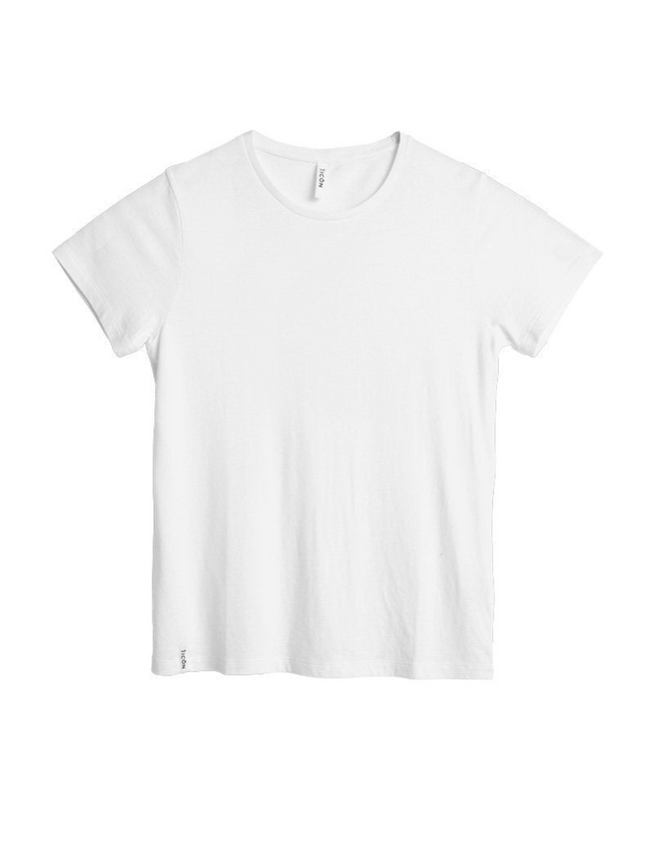 Basic Icôn Dame T-shirt Med Rund Hals