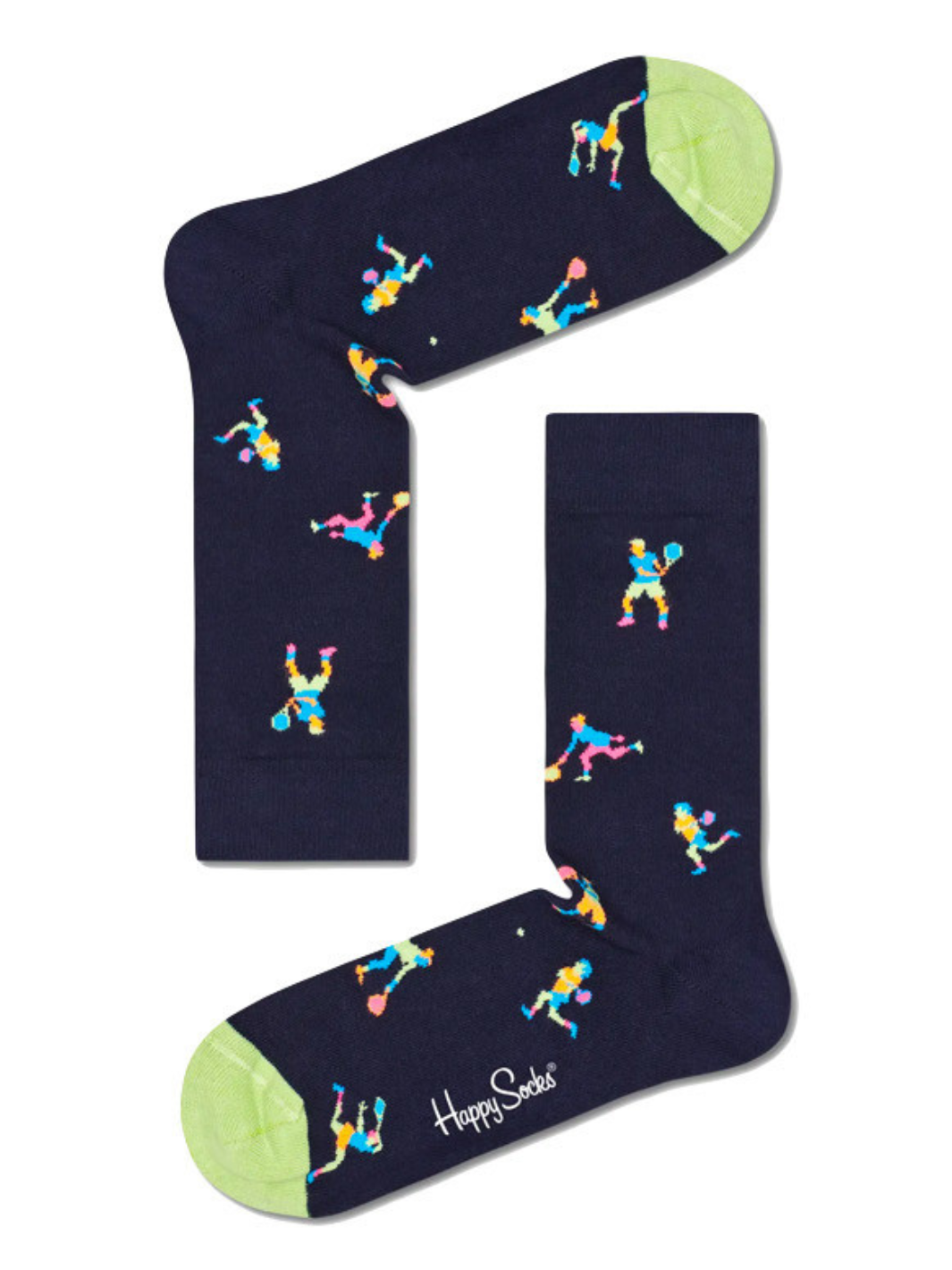 Blå Herre Happy Socks Med Sports Motiver Til Ham & Hende
