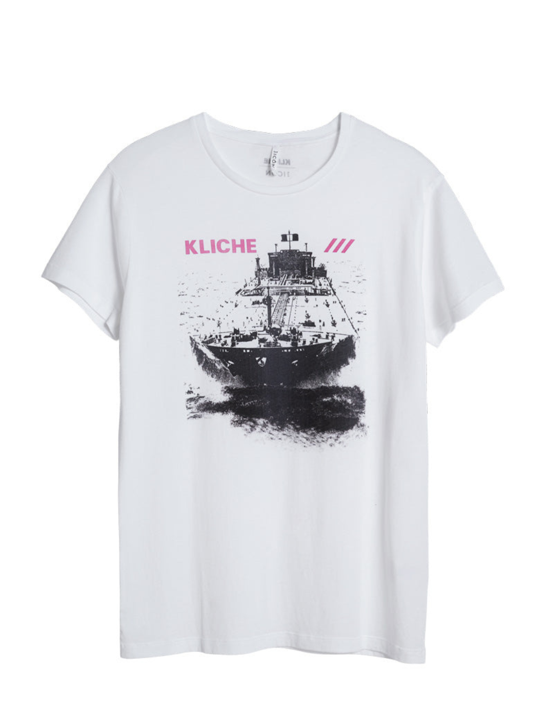 Hvid  Icôn Kliché "Supertanker" Herre T-Shirt