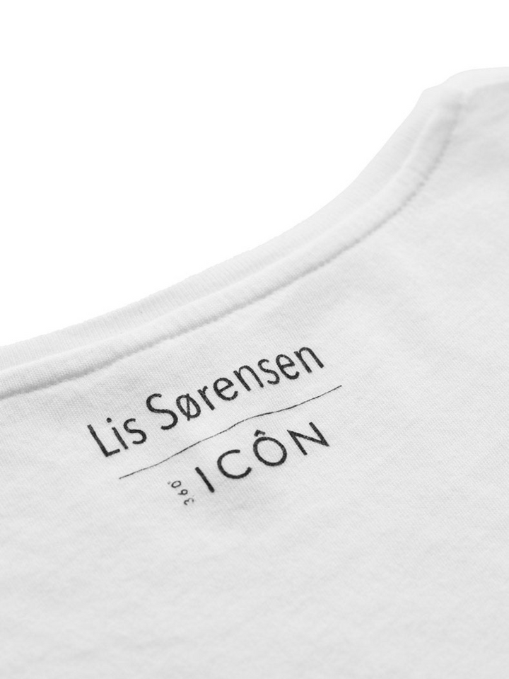 Hvid Icôn Lis Sørensen ”Hjerternes Sang” Dame T-Shirt
