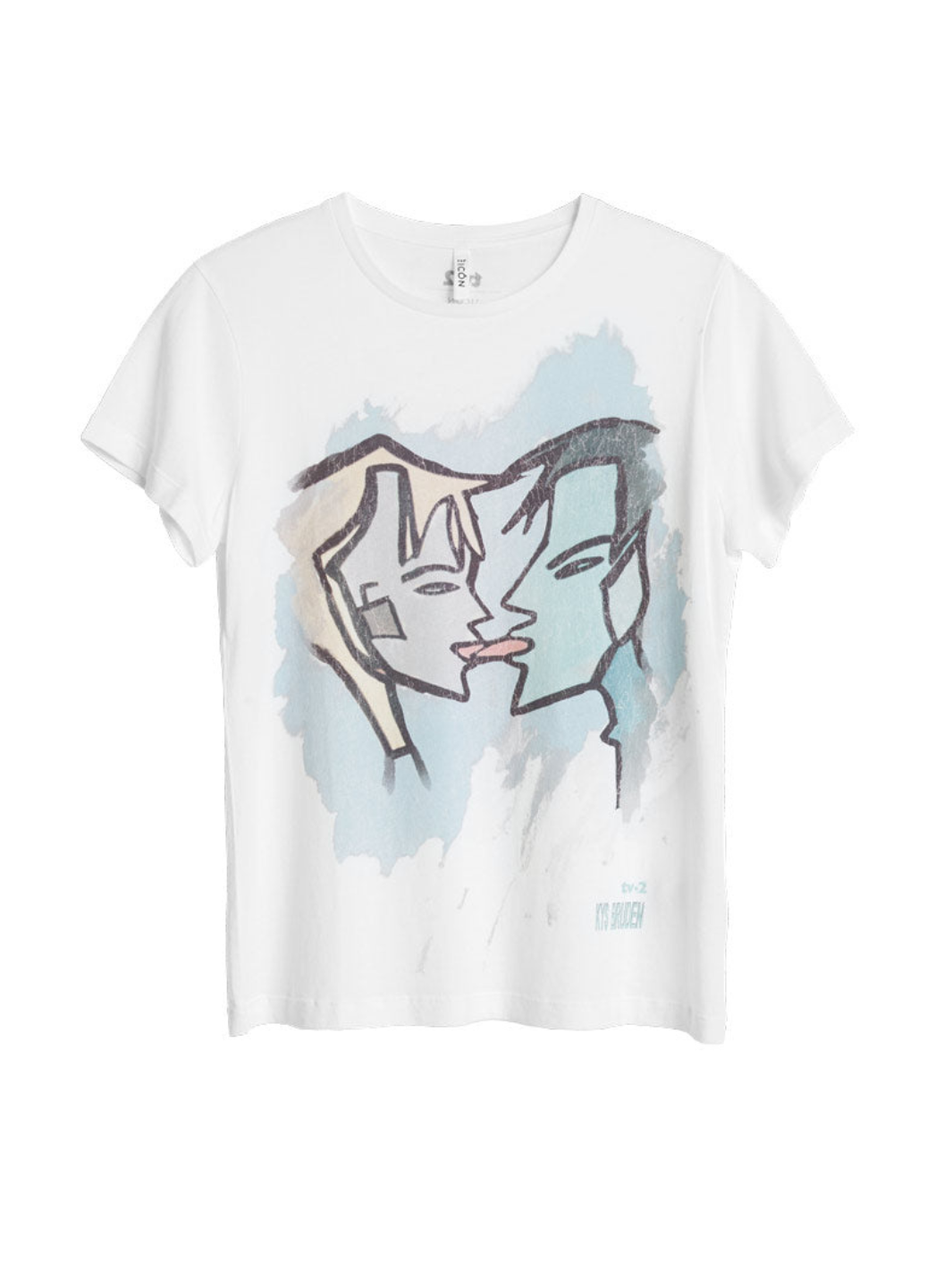 Hvid Icôn TV·2 "Kys Bruden" Dame T-shirt