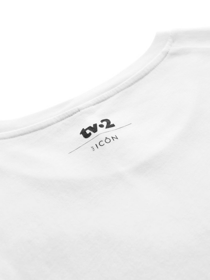 Hvid Icôn TV·2 "Kys Bruden" Herre T-Shirt