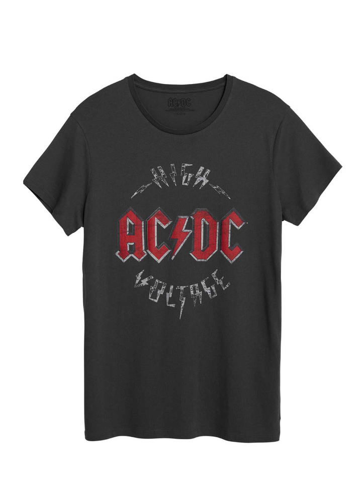 Koksgrå Icôn Dame AC/DC High Voltage T-shirt