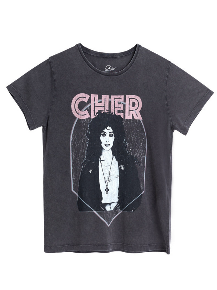 Koksgrå Icôn Dame Cher Diamond T-Shirt