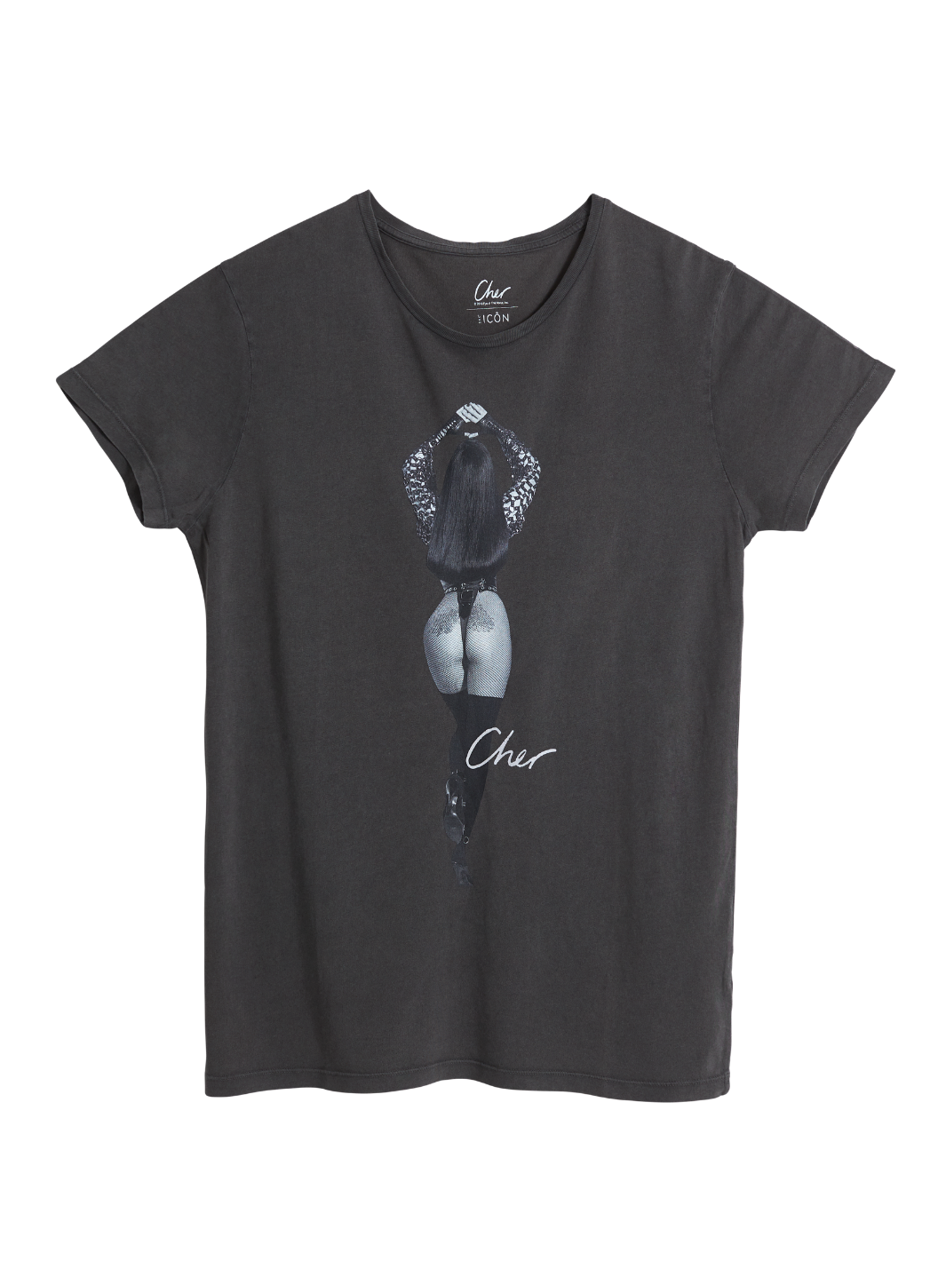 Koksgrå Icôn Herre Cher Poze T-Shirt