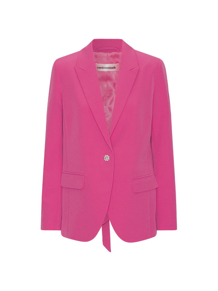 Pink Georgette Custommade Blazer