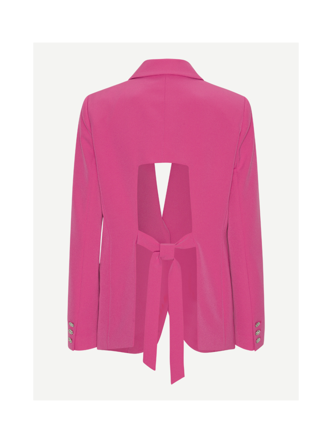 Pink Georgette Custommade Blazer