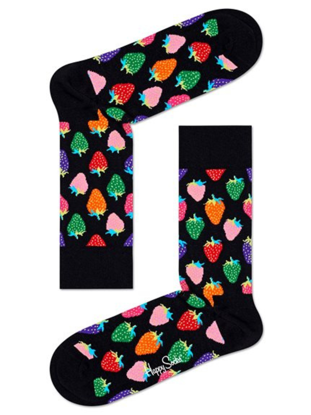 Sort Herre Jordbær Happy Socks