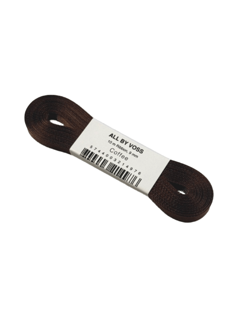 All By Voss - Brun Ribbet Gavebånd All By Voss