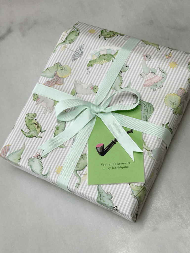 All By Voss Gavepapir, 5 m, Dino All By Voss