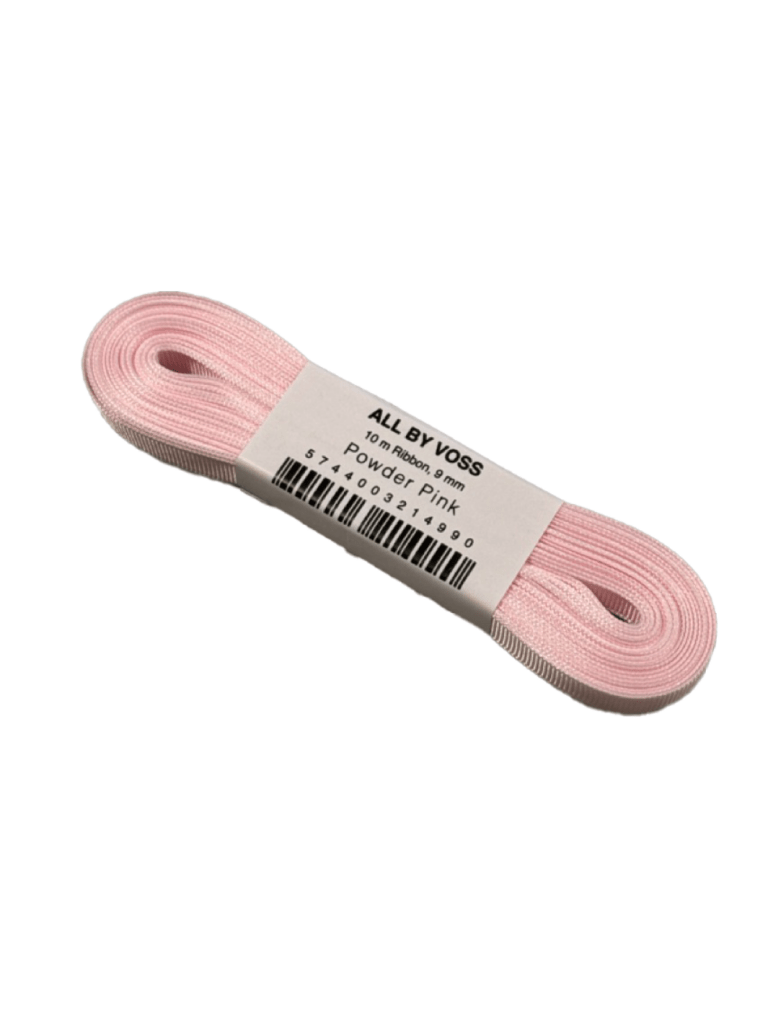 All By Voss - Lyserød Ribbet Gavebånd All By Voss