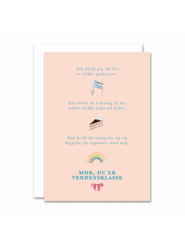 All By Voss - Mor, Du Er Verdensklasse Kort A6 All By Voss