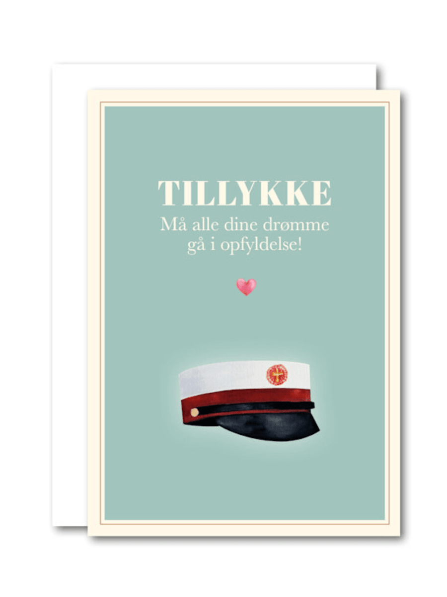 All By Voss - Tillykke Rød Student - A7 Kort All By Voss