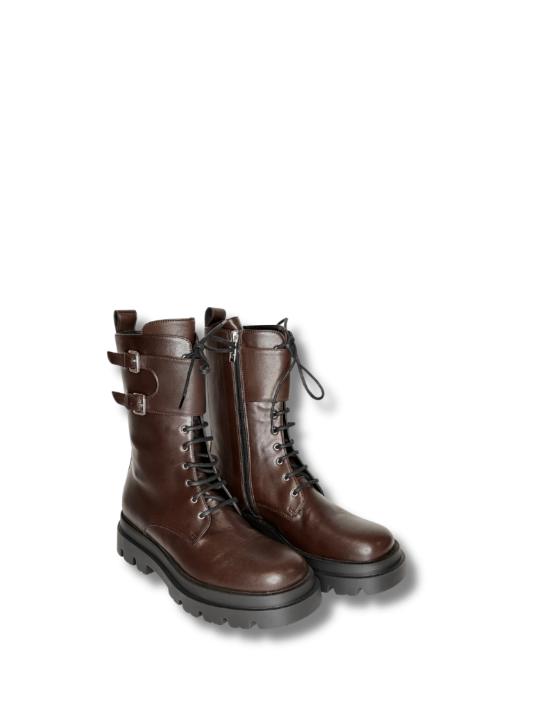Apair Brun Militær Støvle 35 Apair
