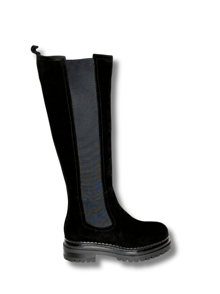 Apair Sort Lang Chunky Ruskindsstøvle 36 Apair