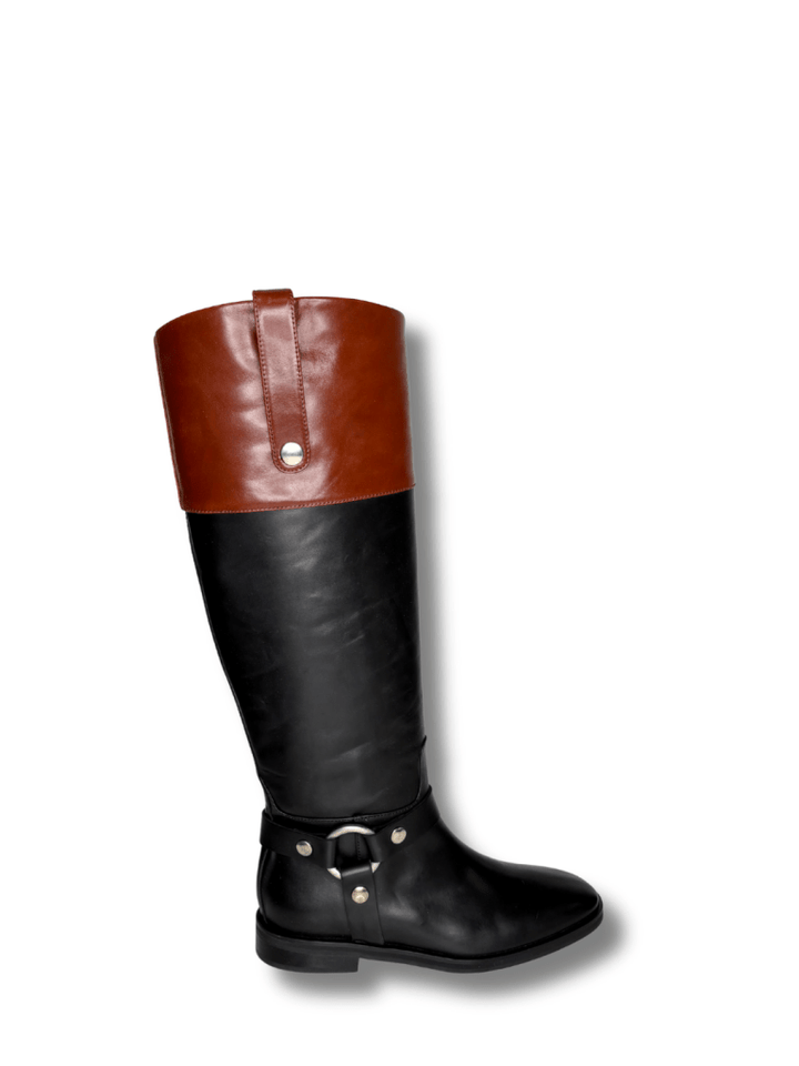 Apair Sort Og Brun Lang Classic Ridestøvle 37 Apair