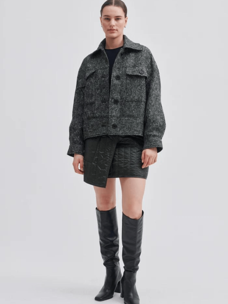 Armygrøn Kort Second Female Quilly Termo Nederdel XS Second Female