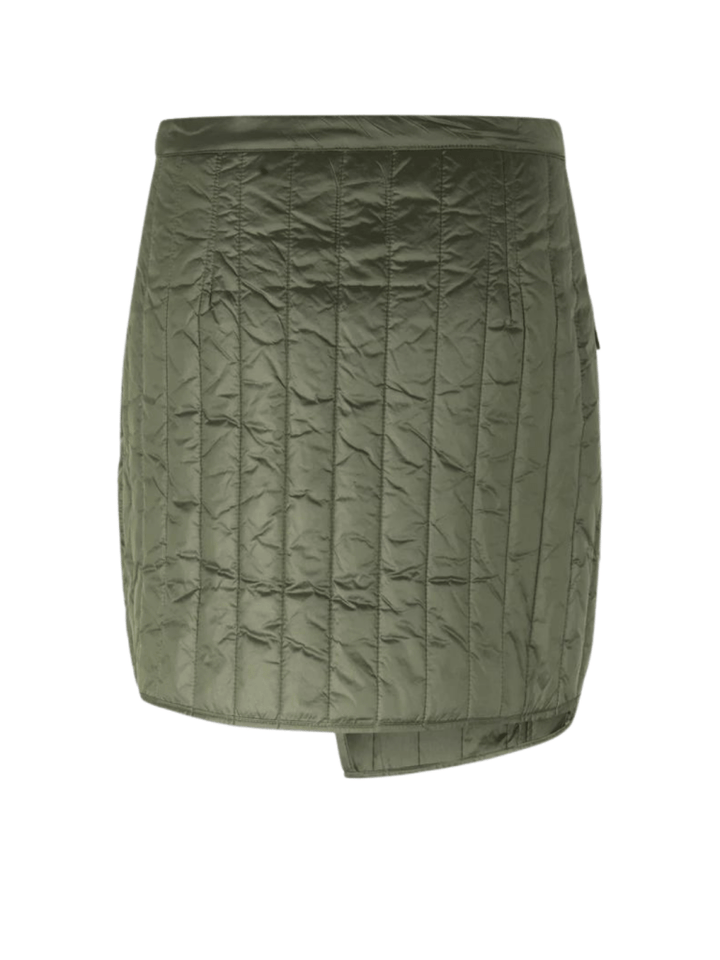 Armygrøn Kort Second Female Quilly Termo Nederdel XS Second Female