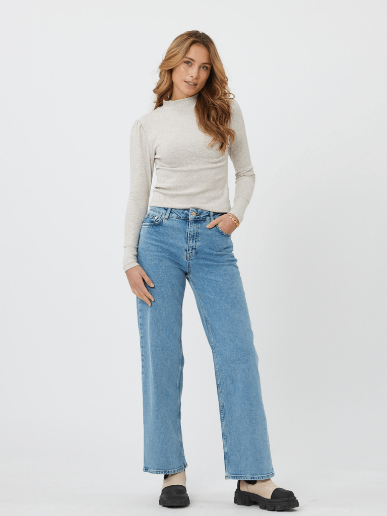 Beige Fienna Bluse Fra Moves By Minimum XS Moves By Minimum