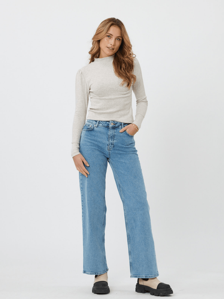 Beige Fienna Bluse Fra Moves By Minimum XS Moves By Minimum