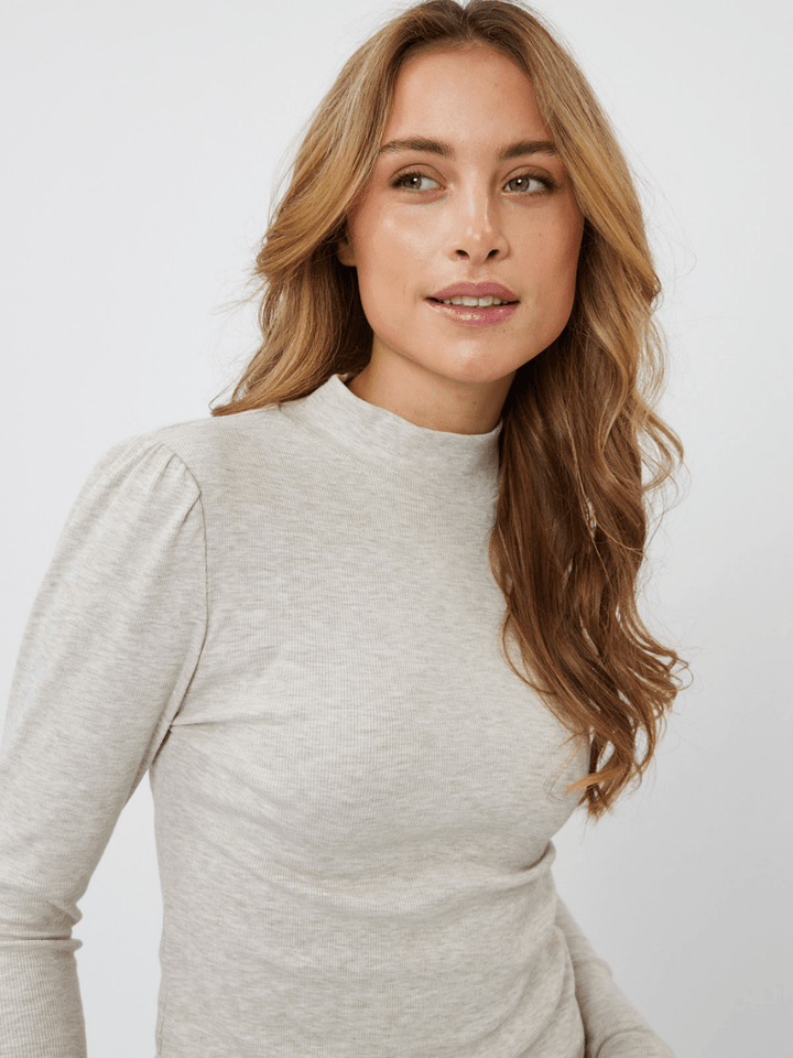 Beige Fienna Bluse Fra Moves By Minimum XS Moves By Minimum