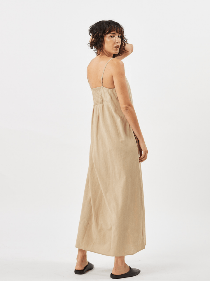 Beige Lang Vikilino Minimum kjole 36 Minimum