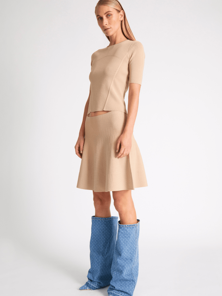 Beige Tina Custommade Slim Fit T-Shirt 34/XS Custommade