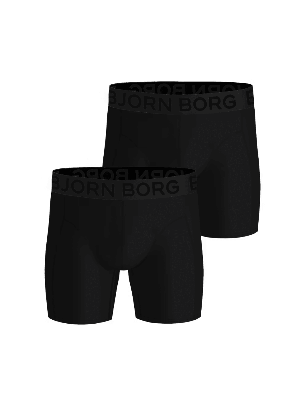 Björn Borg 2-Pack Sort Performance Letvægts Boxer Shorts M Björn Borg