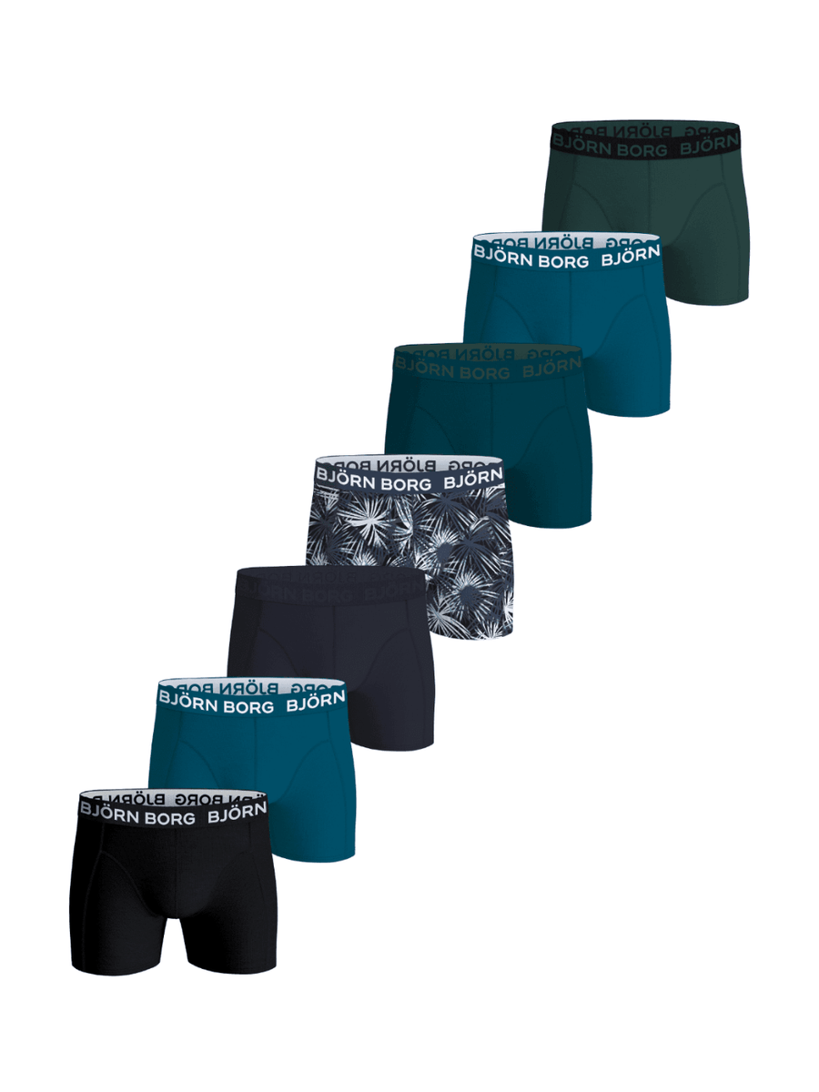 Björn Borg 7 - Pack Blå Boxer Shorts M Björn Borg