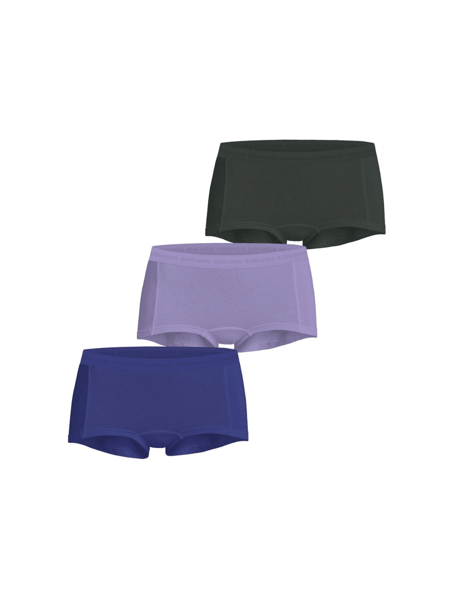Björn Borg Flerfarvet Everyday Cotton Dame Boxershorts 3 - Pack XS Björn Borg