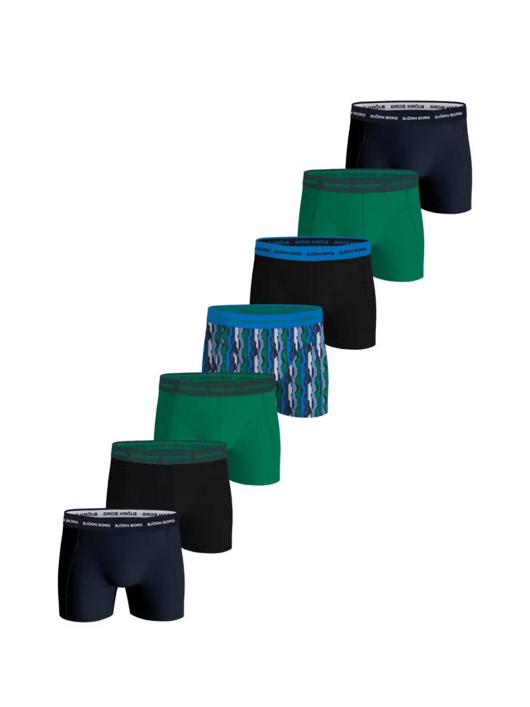Björn Borg Multifarvet 7-Pack Boxershorts S Björn Borg