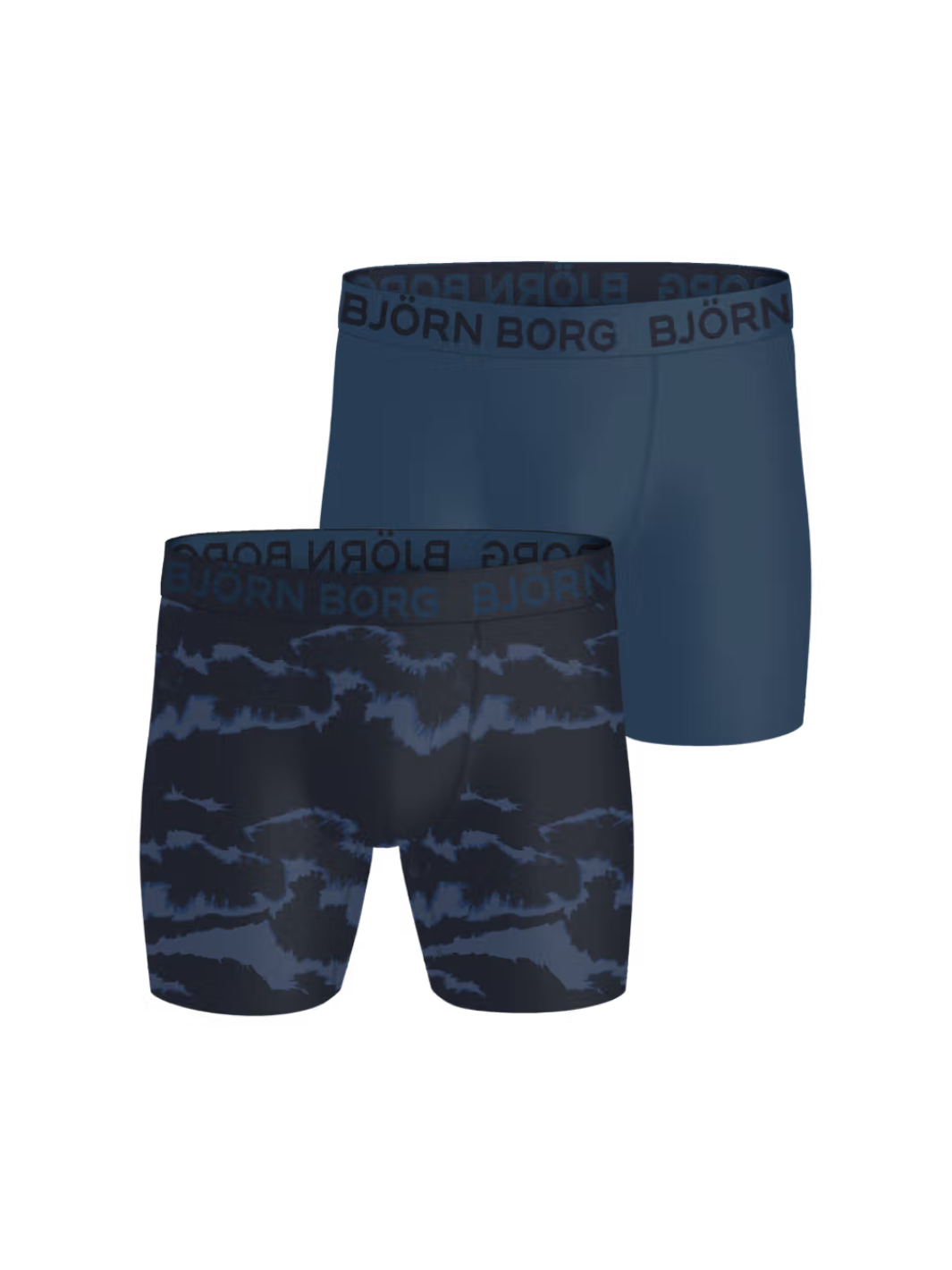 2-pack blå performance boxershorts i strækbar mikrofiber med Hydro Pro-teknologi og flade sømme for maksimal komfort.