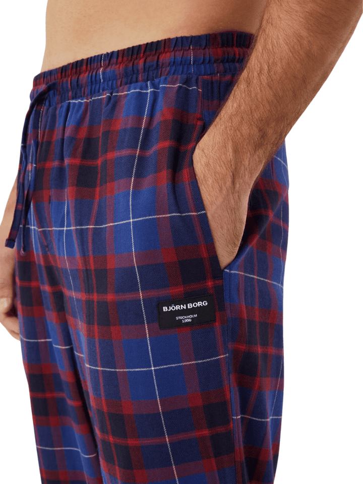 Björn Borg Blå Flannel Pyjamas Bukser M Björn Borg