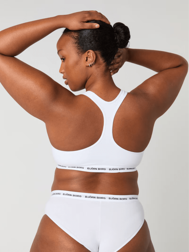 Björn Borg Hvid Blød Sports BH XS Björn Borg