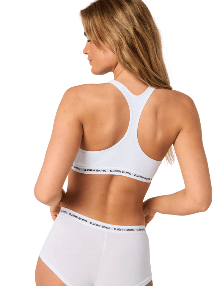 Björn Borg Hvid Blød Sports BH XS Björn Borg