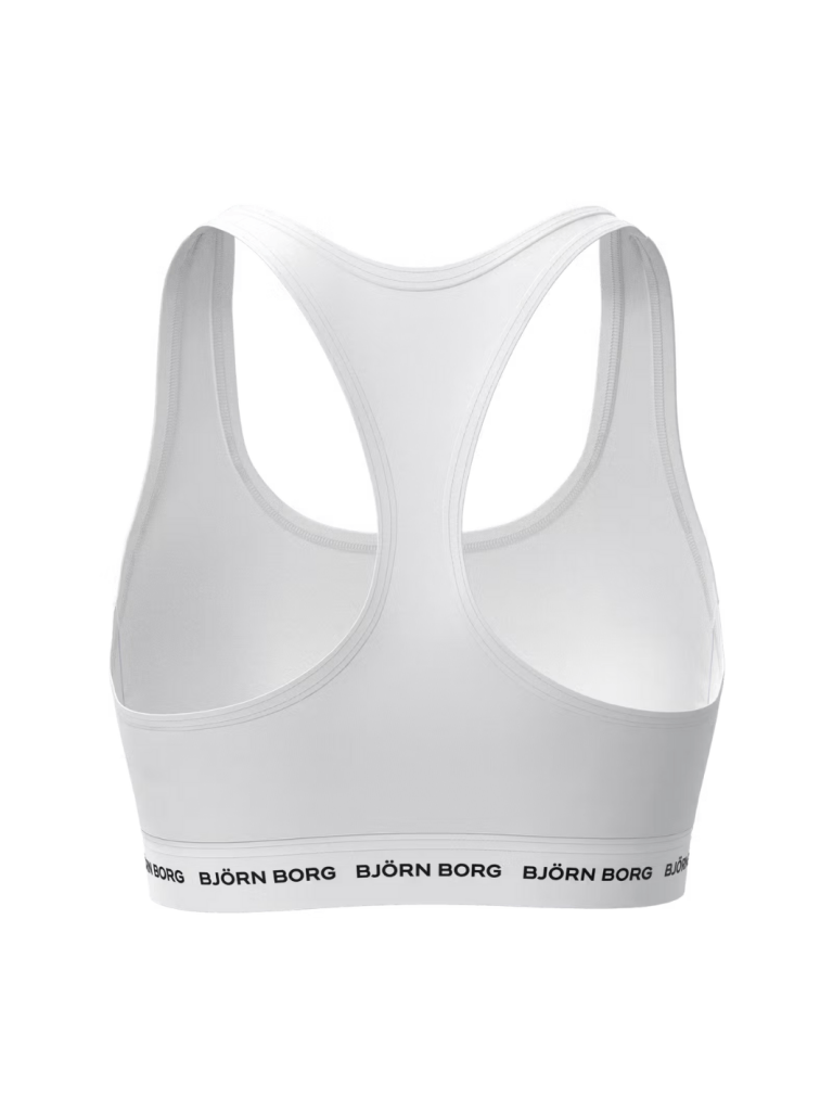 Björn Borg Hvid Blød Sports BH XS Björn Borg