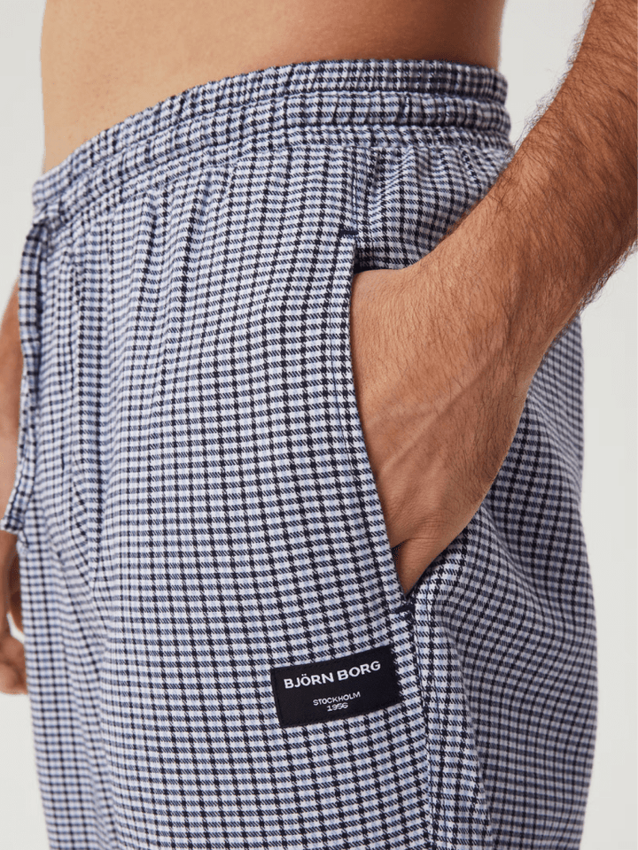 Björn Borg Lyseblå Flannel Pyjamas Bukser S Björn Borg