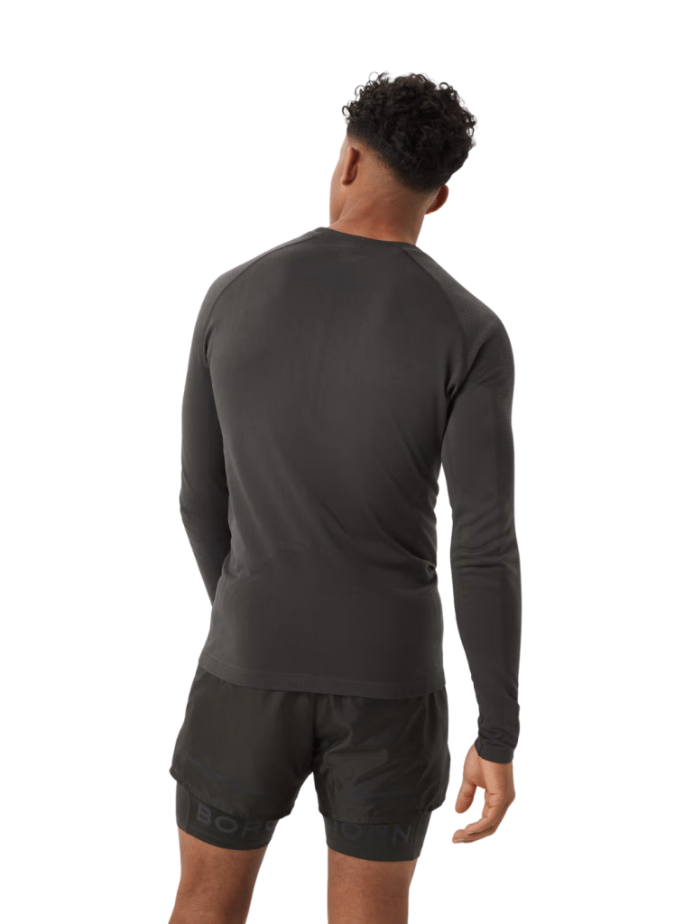 Björn Borg Mørkegrøn Running Seamless Langærmet T-Shirt M Björn Borg