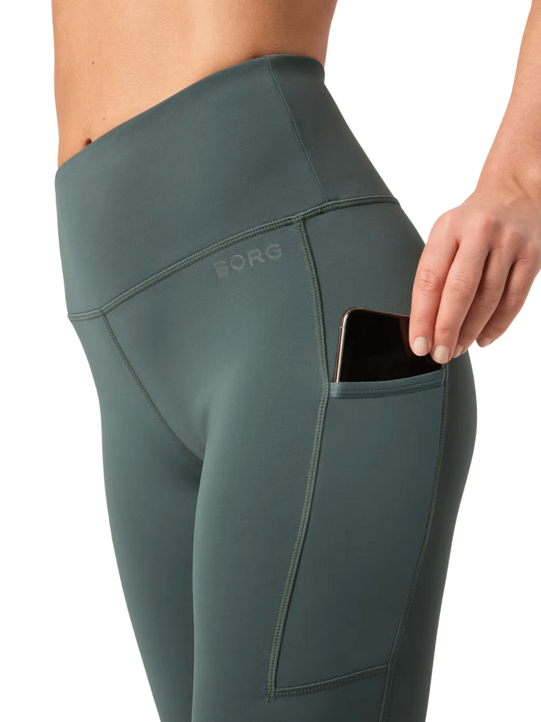 Björn Borg Petroleumsfarvet Running Tights XS Björn Borg