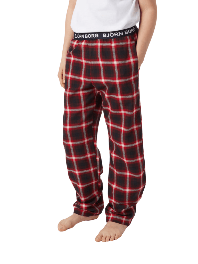 Björn Borg Røde Pyjamas Bukser Til Børn 110 - 116 Björn Borg